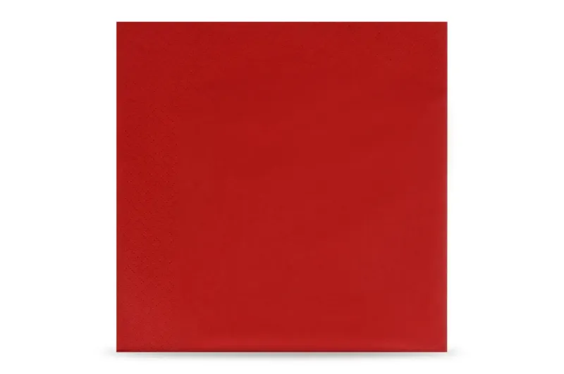 Serviette Rot 3-lagig 40x40cm 1/4-Falz 1000 Stück/Karton