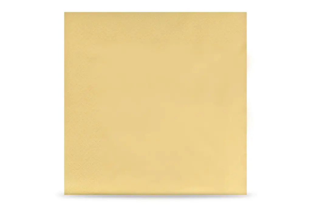 Serviette Gelb 3-lagig 40x40 cm 1/4-Falz 1000 Stück/Karton