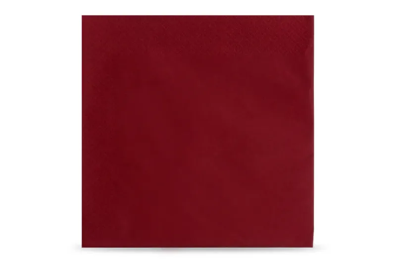 Serviette Bordeaux 3-lagig 40x40 cm 1/4-Falz 1000 Stück/Karton