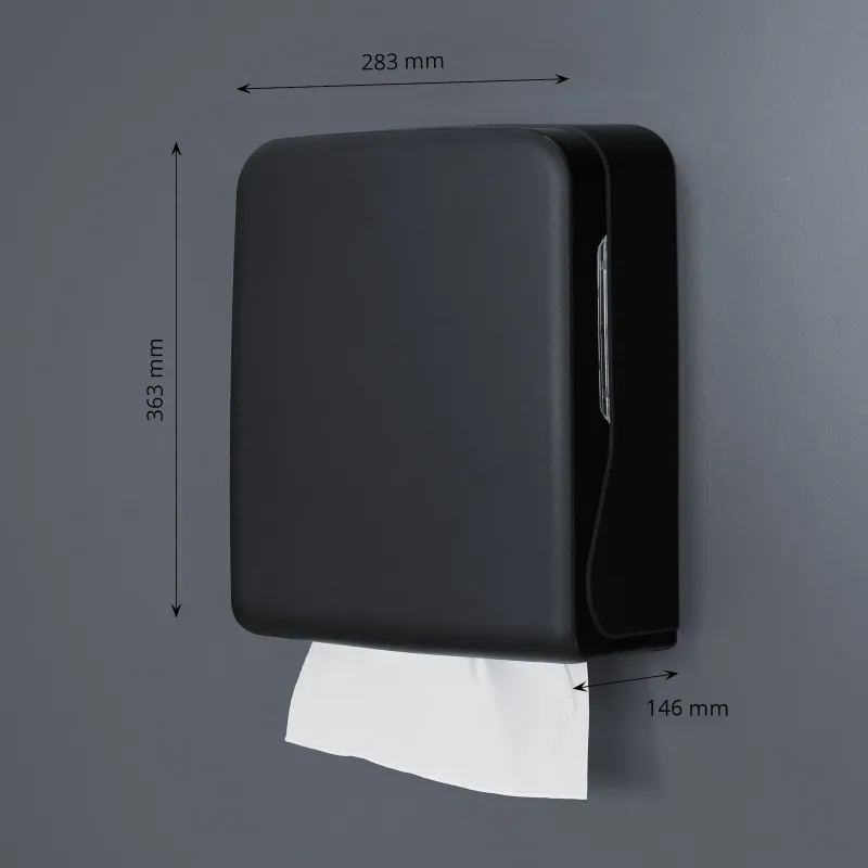 Handtuchpapierspender, Maxi, für V-Falz, schwarz matt