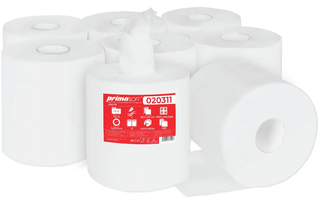 MIDI Allzweckrolle 2 lagig, 110lfm, 6 Rollen im Pack (020311)