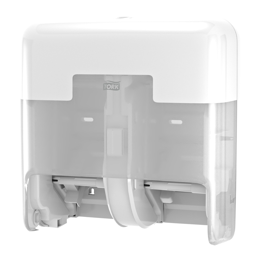 Tork OptiServe® Spender für Hülsenloses Toilettenpapier, 4 Rollen Weiß (TASP Servicegebühr 5€)