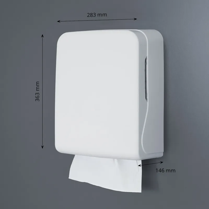 Handtuchpapierspender, Maxi, für V-Falz, weiß matt