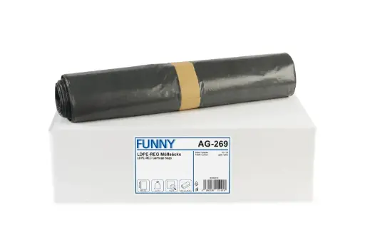 [SY66269]  Müllsäcke 70 Liter blau LDPE-Regenerat  Typ 60 600x800 mm, 250 Stück  /Karton