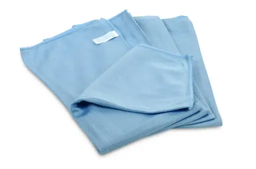 [ST949] Microfaser- Universal-Glaspolier & Bodentuch, blau, EXTRA, 50 x 60 cm, 20 Stück/Pack