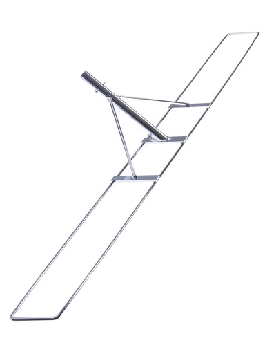 [HF110] Mopp-Halter für Feuchtwischmopps 110 cm, starr / Chrom