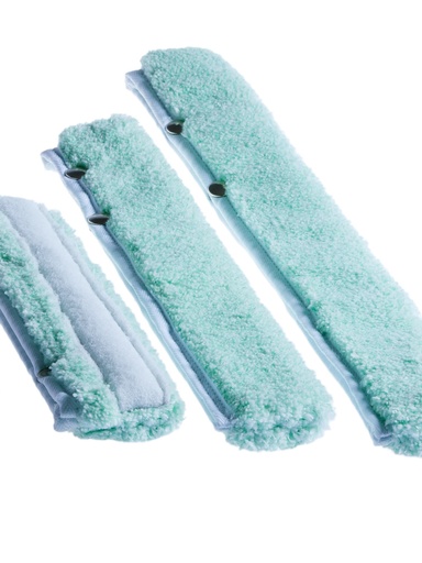 [EWS45G] Mopp-Fenster-Scheuer-Bezug Microfaser, grün 35 cm