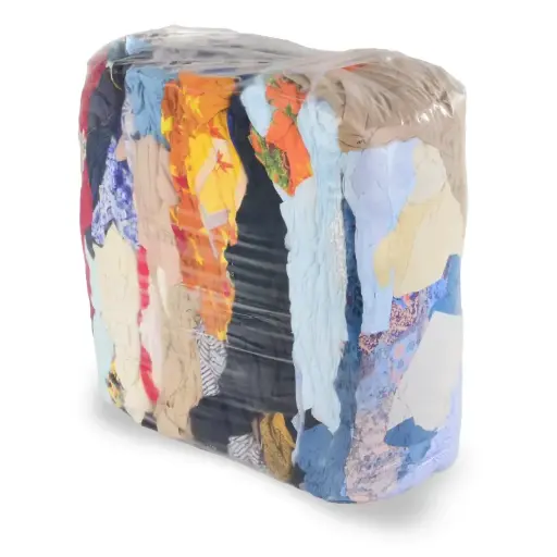 [AG932] Kattun-Putzlappen, bunt, 10 kg Ballen